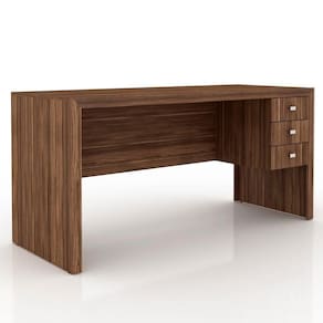 Mesa Com 0Para Home Office Me4113 Nogal Tecno Mobili