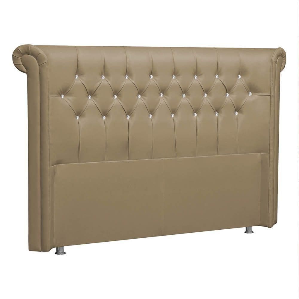 Cabeceira King Brescia P04 195 Cm Suede Bege Tca 941