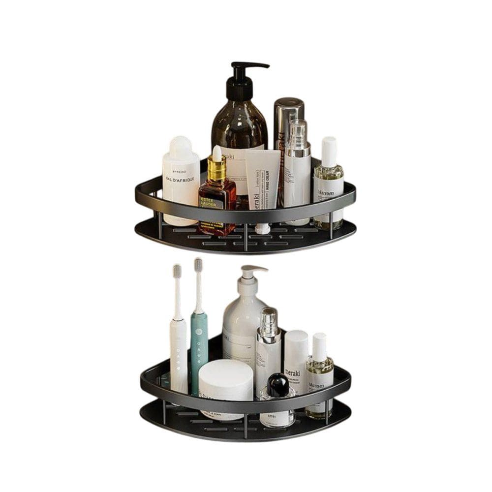 2 Prateleiras Multiuso De Canto Em L