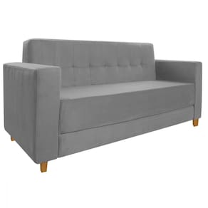 Sofá 2 Lugares Denver Suede Cinza