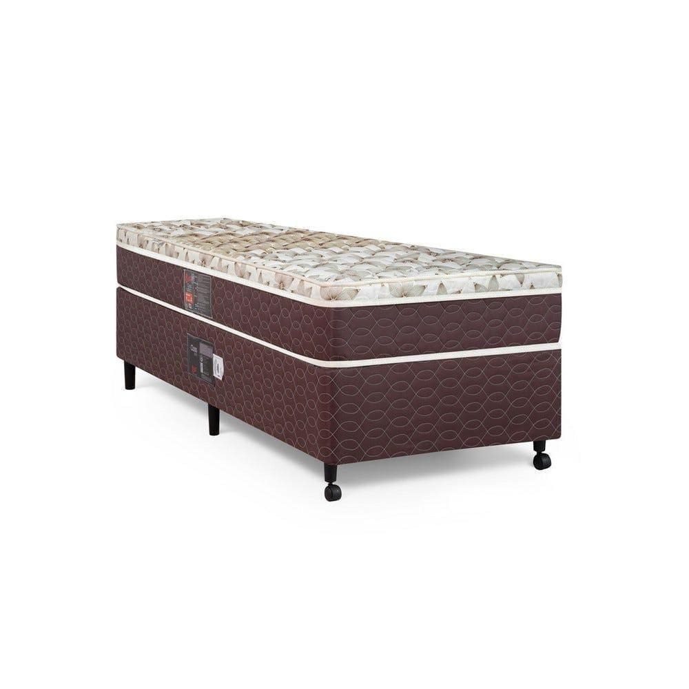 Cama Box + Colchão Castor Solteiro Class One Face