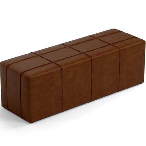 Puff Decorativo Living 140 Cm Roma W01 CouríssimoMarrom-Lyam