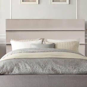 Cabeceira Estofada Argentina 140cm Casal Para Cama Box Quarto Corino Bege - Gat Magazine
