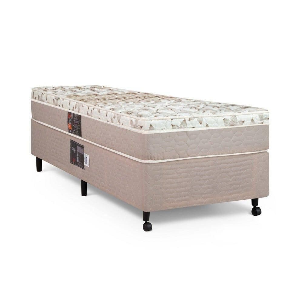Cama Box + Colchão Castor Solteiro Class One Face