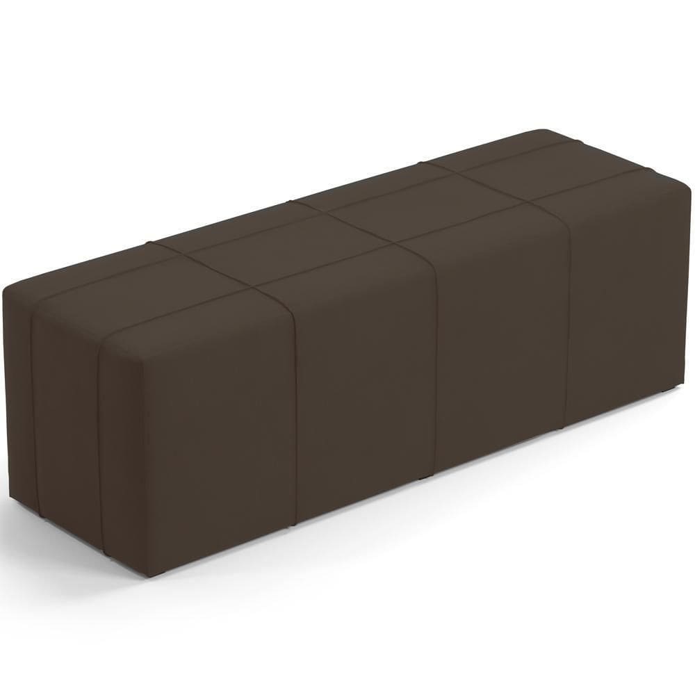 Puff Decorativo Living 195 Cm Roma W01 Suede Marrom - Lyam