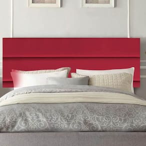 Painel Estofada Argentina 140cm Casal Para Cama Box Quarto Corino Vermelho - Gat Magazine