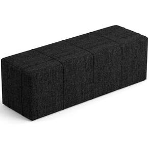 Puff Decorativo Living 160 Cm Roma W01 Linho Chumbo -Lyam