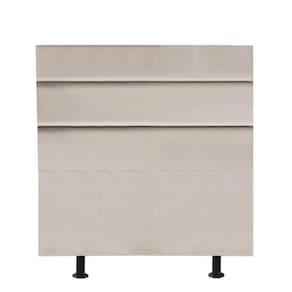 Cabeceira Estofada Argentina 100cm Solteiro Para Cama Box Quarto Corino Bege - Gat Magazine