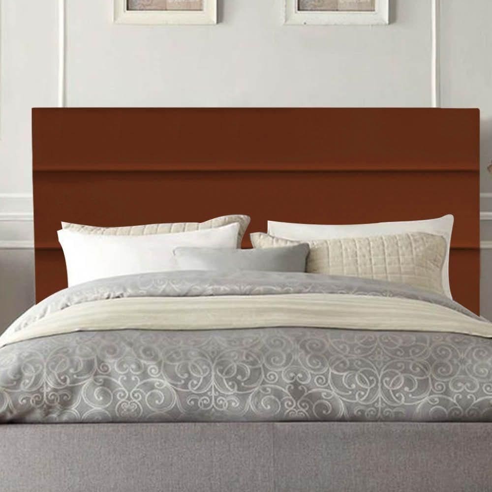 Cabeceira Estofada Argentina 160cm Queen Size Para Cama Box Suede Terracota Telha Gat Magazine