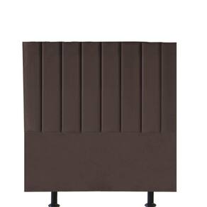 Cabeceira Estofada Carla 90cm Solteiro Para Cama Box Quarto Corino Marrom - Gat Magazine