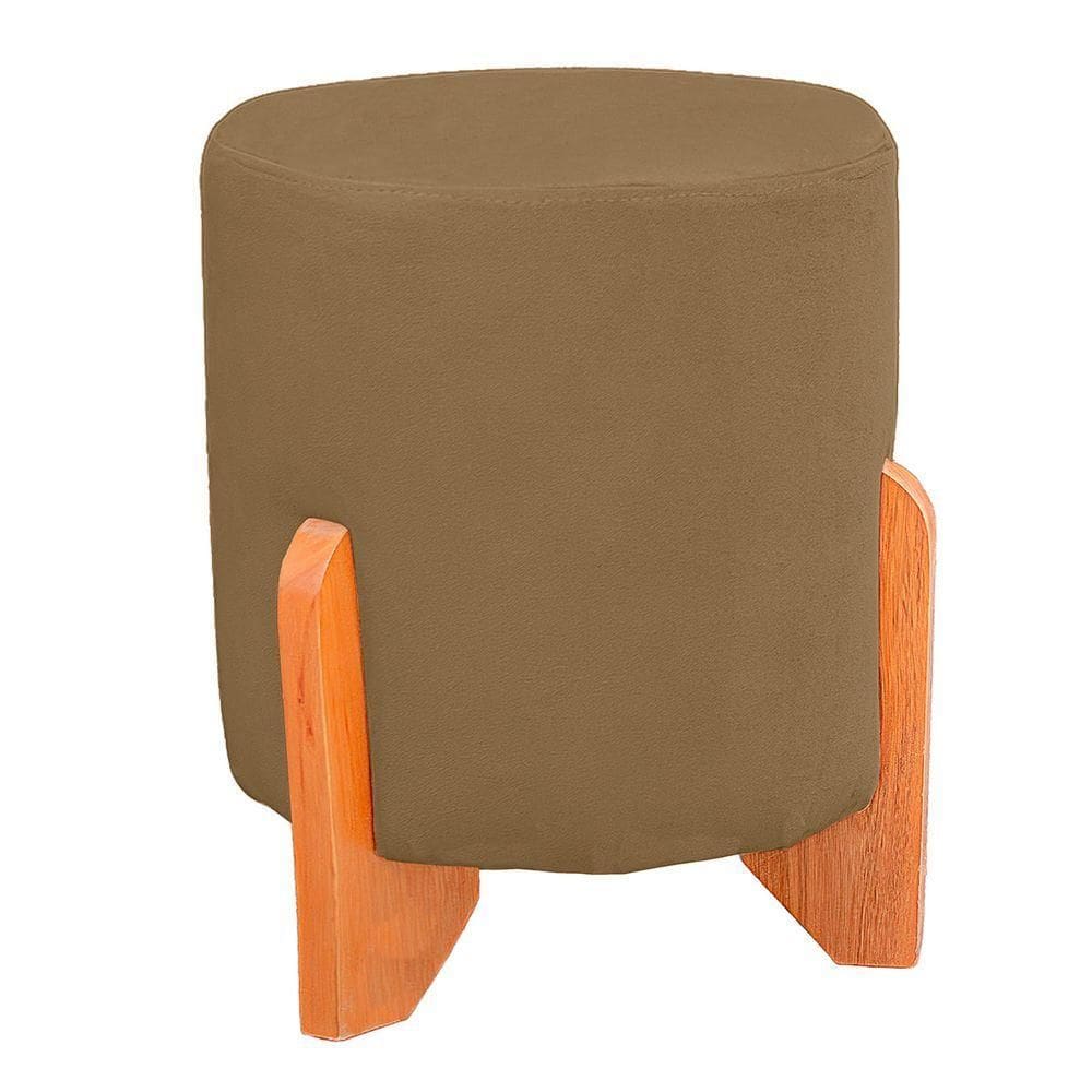 Cabeceira Casal Estofada Para Cama Box Ayla Veludo Cor Capuccino
