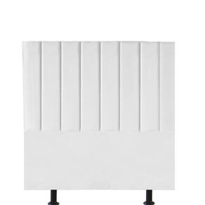 Cabeceira Estofada Carla 100cm Solteiro Para Cama Box Quarto Corino Branco - Gat Magazine
