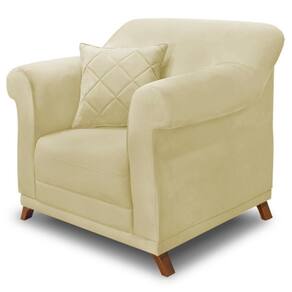 Poltrona Decorativa Retro Polo Com Almofada Suede 1100 Ezz 1100