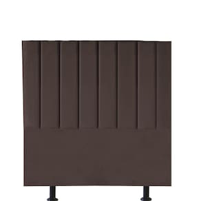 Cabeceira Estofada Carla 100cm Solteiro Para Cama Box Quarto Corino Marrom - Gat Magazine