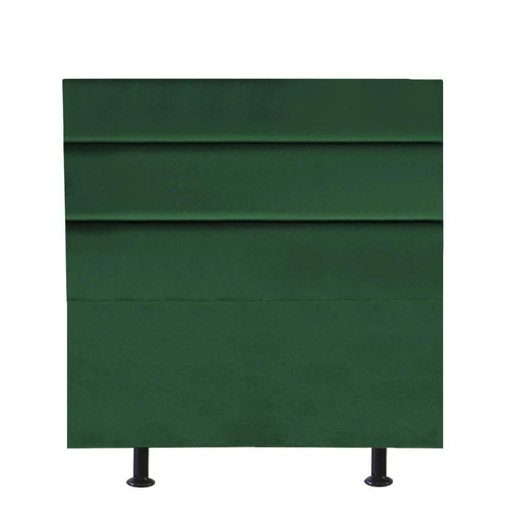 Cabeceira Estofada Argentina 100cm Solteiro Para Cama Box Quarto Suede Verde - Gat Magazine