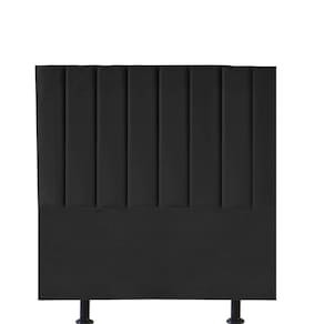 Cabeceira Estofada Carla 100cm Solteiro Para Cama Box Quarto Corino Preto - Gat Magazine