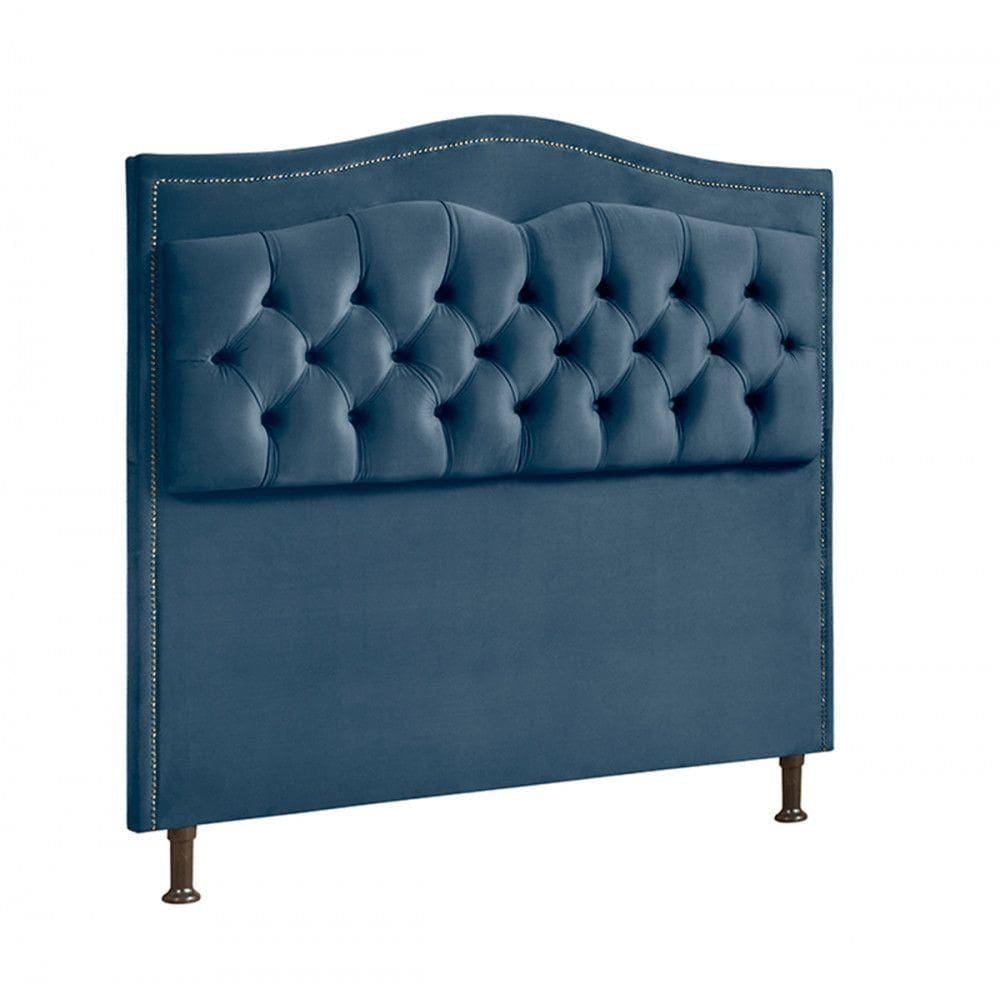 Cabeceira Holanda 0,90 Solteiro 2.0 C- Design Retro Speciale Home Azul