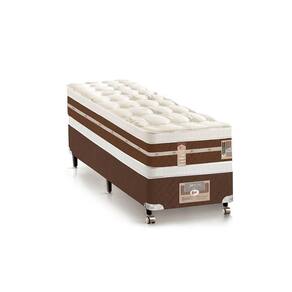 Cama Box + Colchão Castor Solteiro Silver Star Air Double Face Hibrido 120x203x61cm