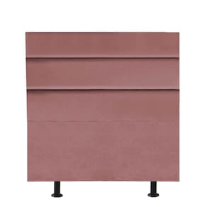 Cabeceira Estofada Argentina 100cm Solteiro Para Cama Box Quarto Suede Rose Gold - Gat Magazine