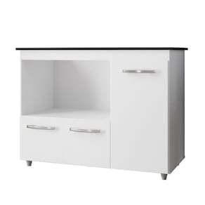 Balcão Para Cooktop Com 3 Portas Ana Branco - Moblis