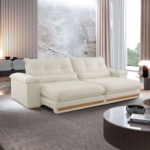 Sofá Dubai Linho 02 Módulos De 80 Cm B25 Cm Meu Sofá Online A302 Linho Branco