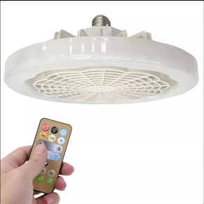 Ventilador Silencioso De Teto Lâmpada Luminária Led Rgb Bran