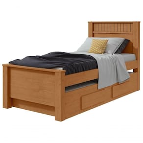 Cama Solteiro Bibox 2 Gavetas Athenas - Lopas Amendoa Clean