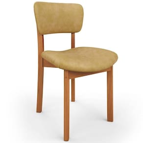 Cadeira Para Sala De Jantar Cozinha Living Estofada Dara L02 Couríssimo Fendi - Lyam Decor