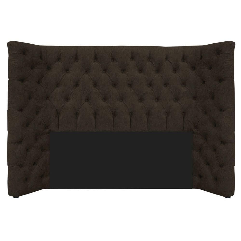 Cabeceira Casal Everest P02 140cm Para Cama Box Corano - Doce Sonho Móveis Marrom