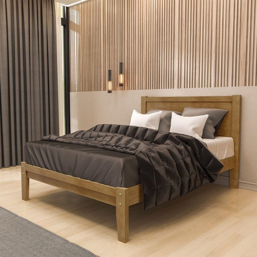 Cama Casal Decorativa Every Madeira 160Cm Queen Size Freijó - G74 - Gran Belo