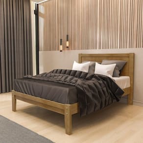 Cama Casal Decorativa Every Madeira 160Cm Queen Size Freijó - G74 - Gran Belo