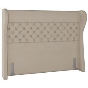 Cabeceira Cama Box Casal 140 Cm P05 Madrid Linho Bege Escuro - Lyam Decor