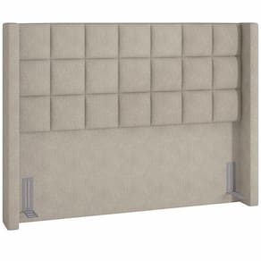 Cabeceira Cama Box Queen 160 Cm P05 Paris Linho Bege Escuro