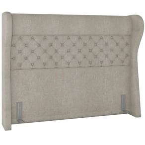 Cabeceira Cama Box Casal 140 Cm P05 Madrid Bouclê Creme