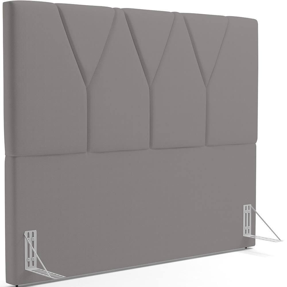 Cabeceira Cama Box Casal King 195 Cm Aurora W01 Cinza