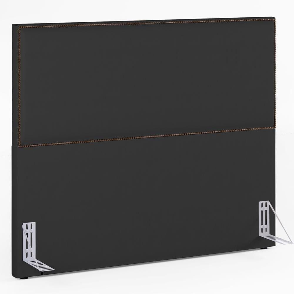 Cabeceira Queen Tachas 160cm Preto