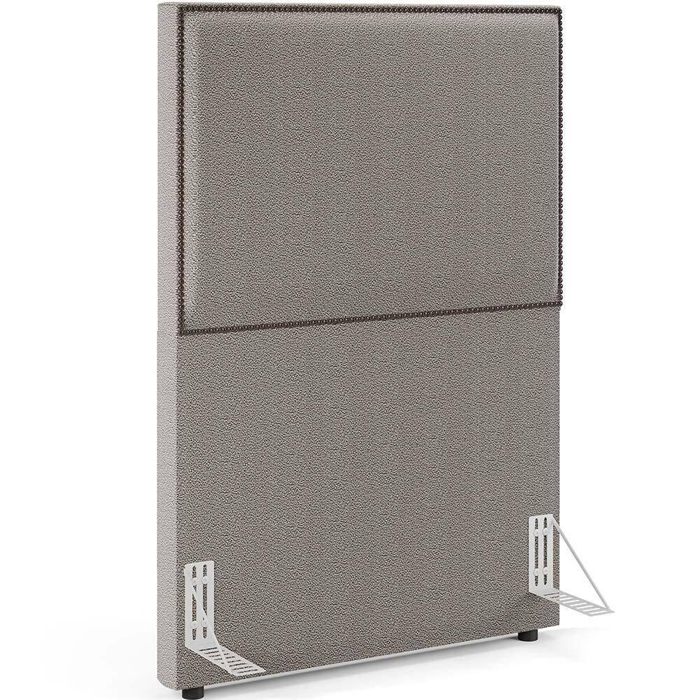 Cabeceira Box Solteiro Tachas 100cm Vicenza L02 Bouclê Bege