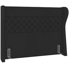 Cabeceira Cama Box Casal 140 Cm P05 Madrid Veludo Preto