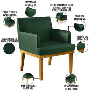 Kit 2 Poltronas Beatriz W01 Facto Verde Musgo