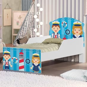 Cama Infantil Tripulação Do Mar Com Colchão