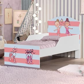 Mini Cama Bailarinas Meninas Com Colchão