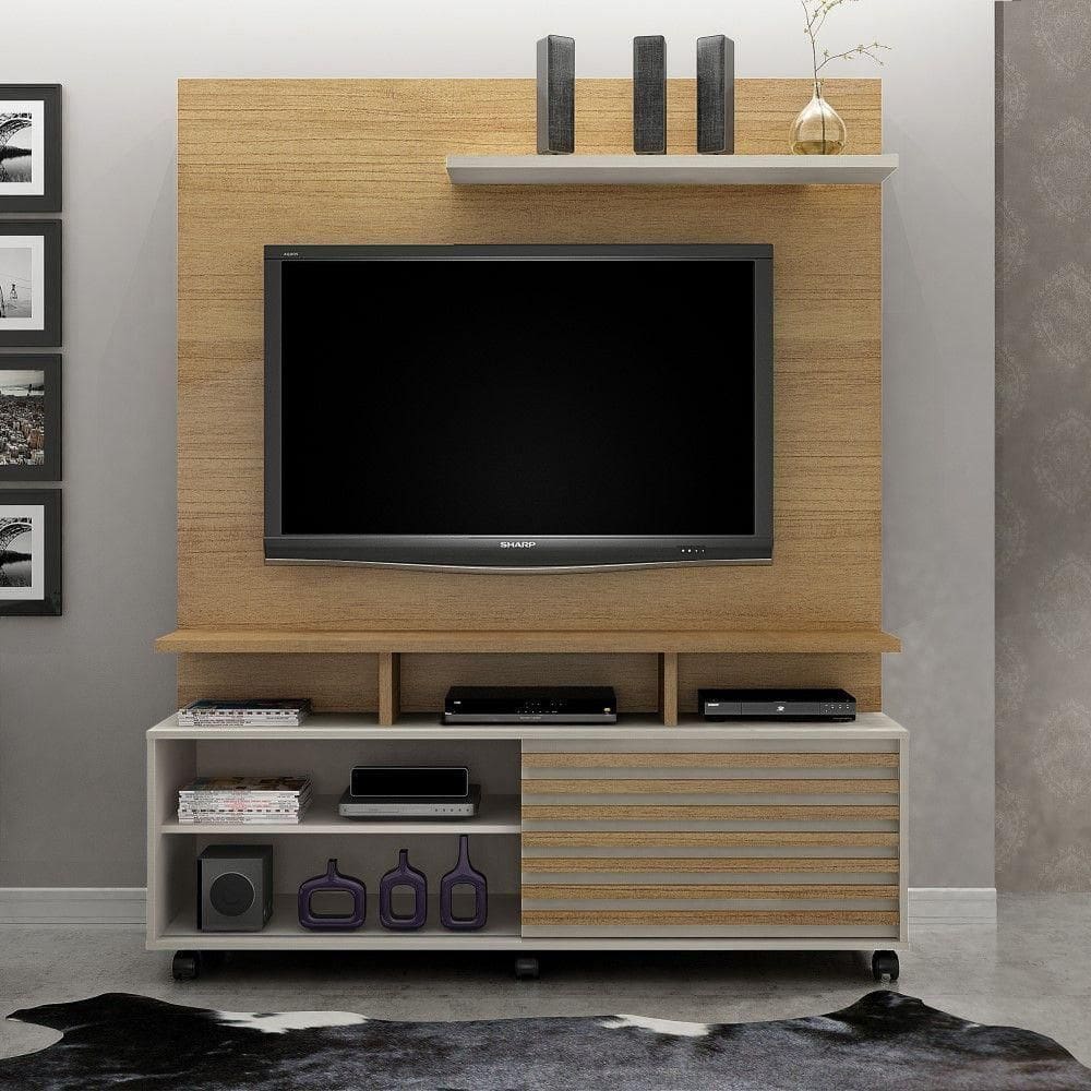 Estante Home Para Tv Até 60" 1 Porta Deslizante Valdemóveis