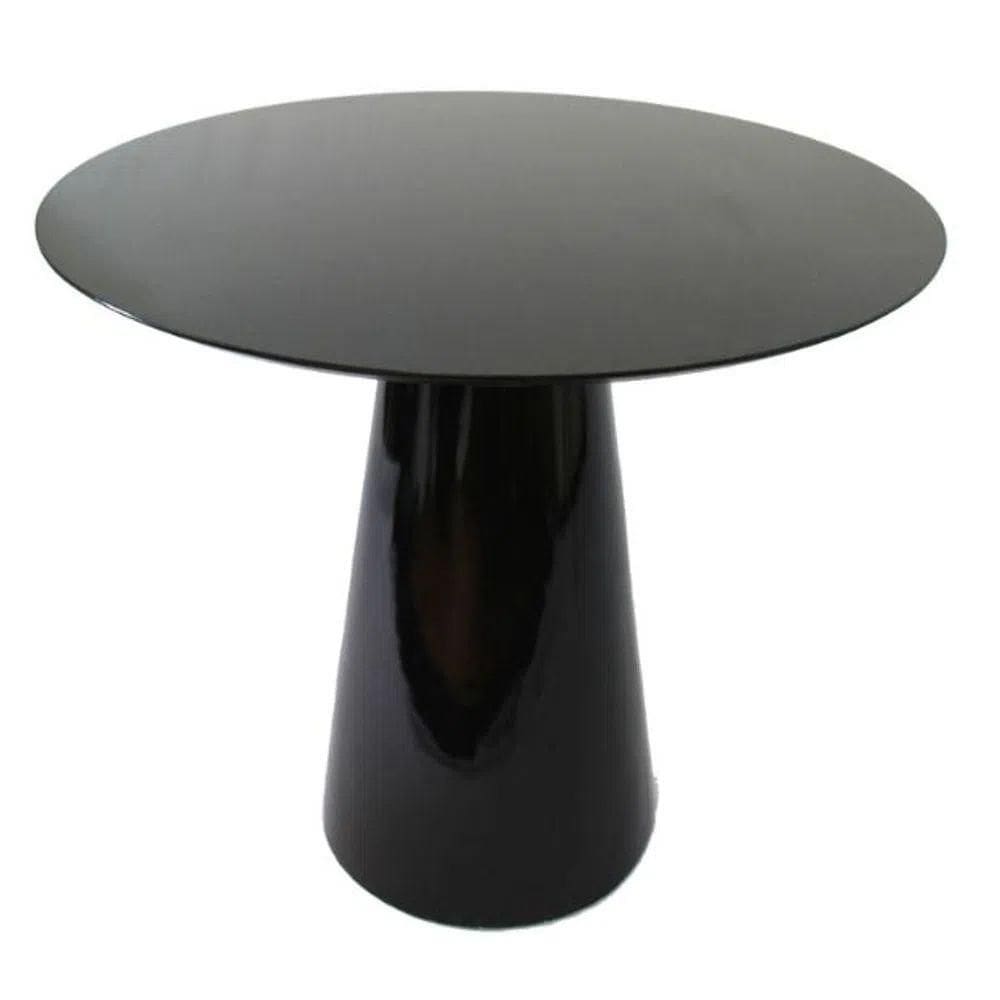 Mesa De Jantar Cone 130 Cm Laqueada Preto
