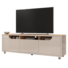 Rack Para Tvs De 60 Com Rodizíos Kenova Off White Noce