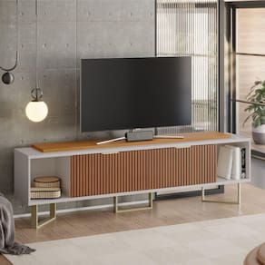 Bancada Para Tv 2.1 Rocket Off White Tauari