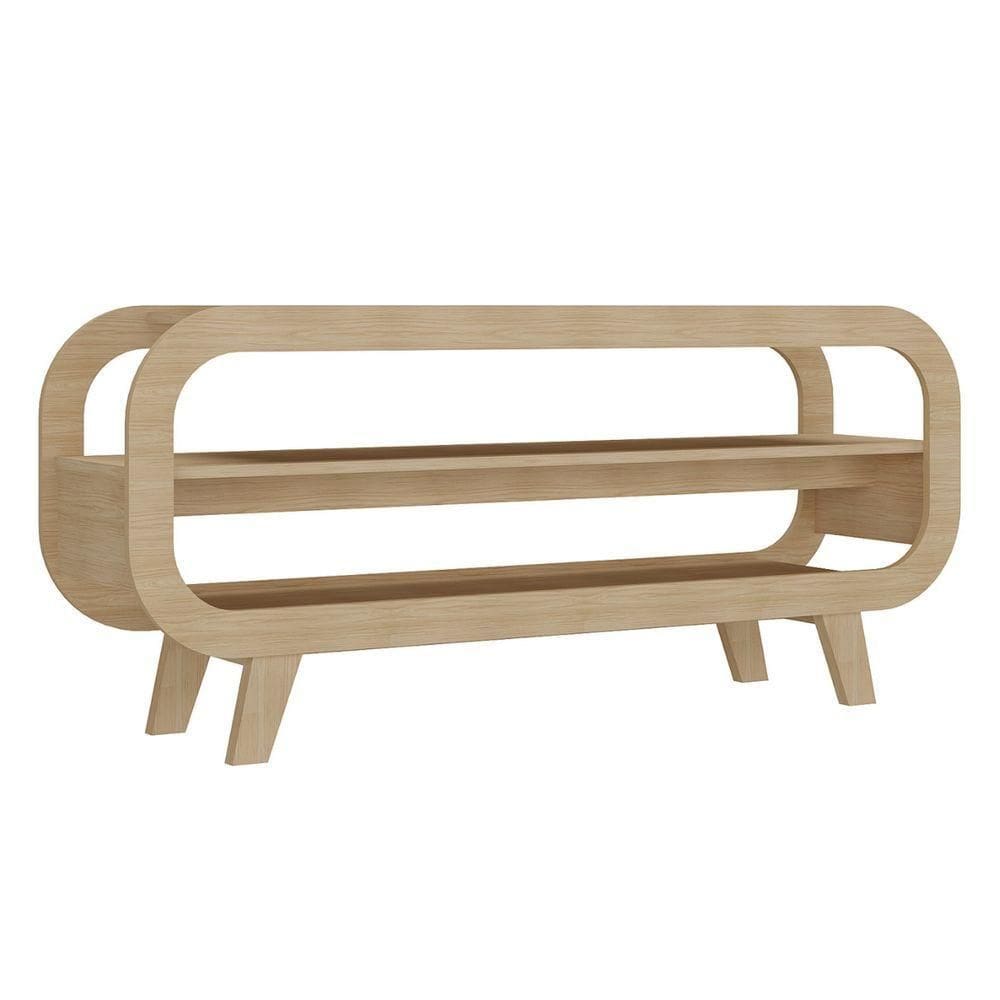 Rack Retrô Para Tvs De 60` Anahy Naturale