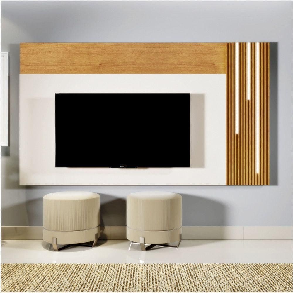 Painel Valencia Para Tv Até 75 Polegadas Com Led Mavaular