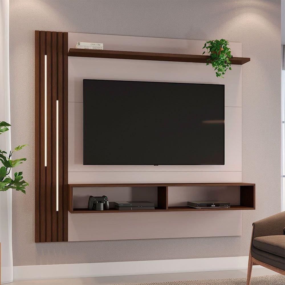 Painel Agrado Candian Jcm Movelaria Off White Com Café