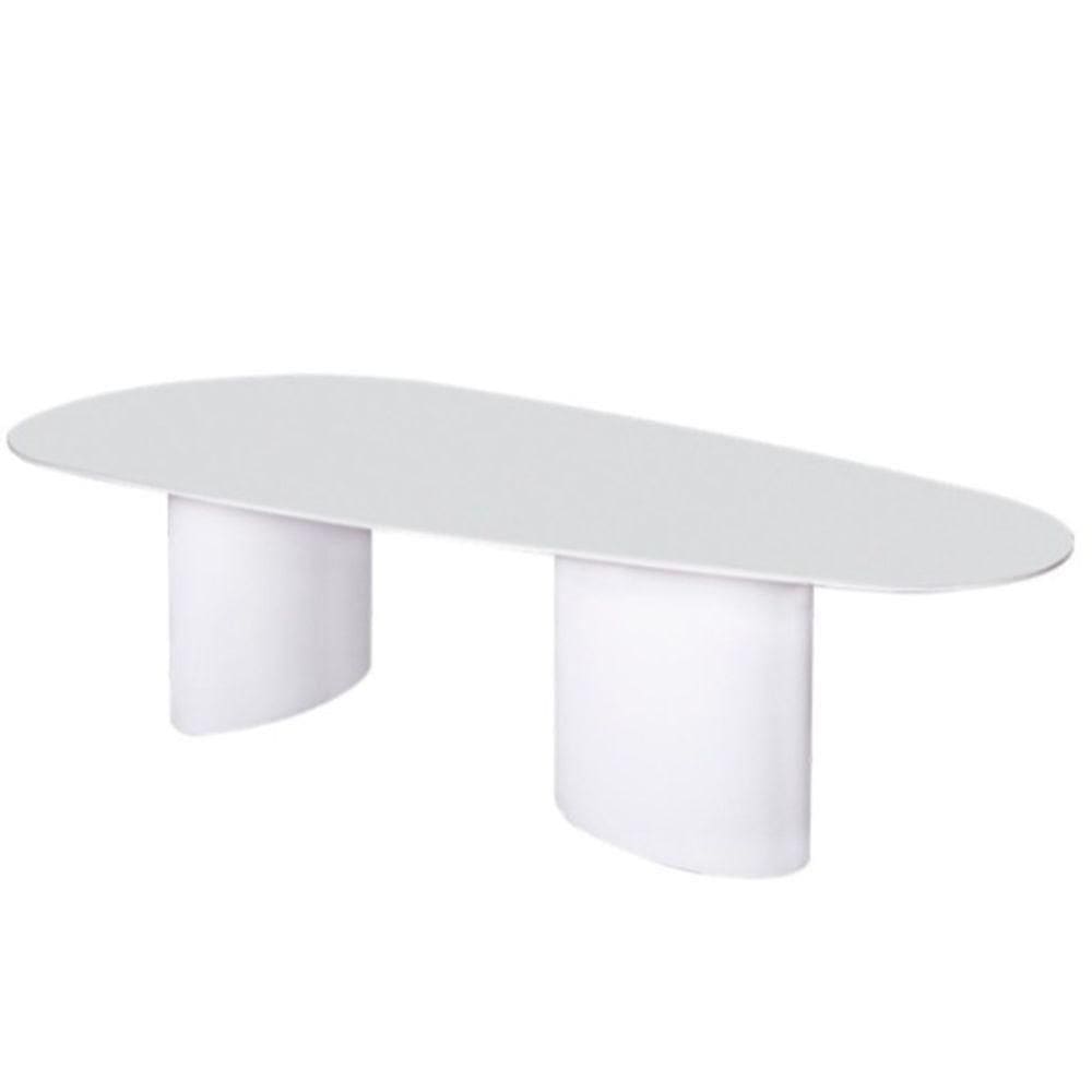 Mesa De Jantar Orgânica Duo 198x122cm Laqueada