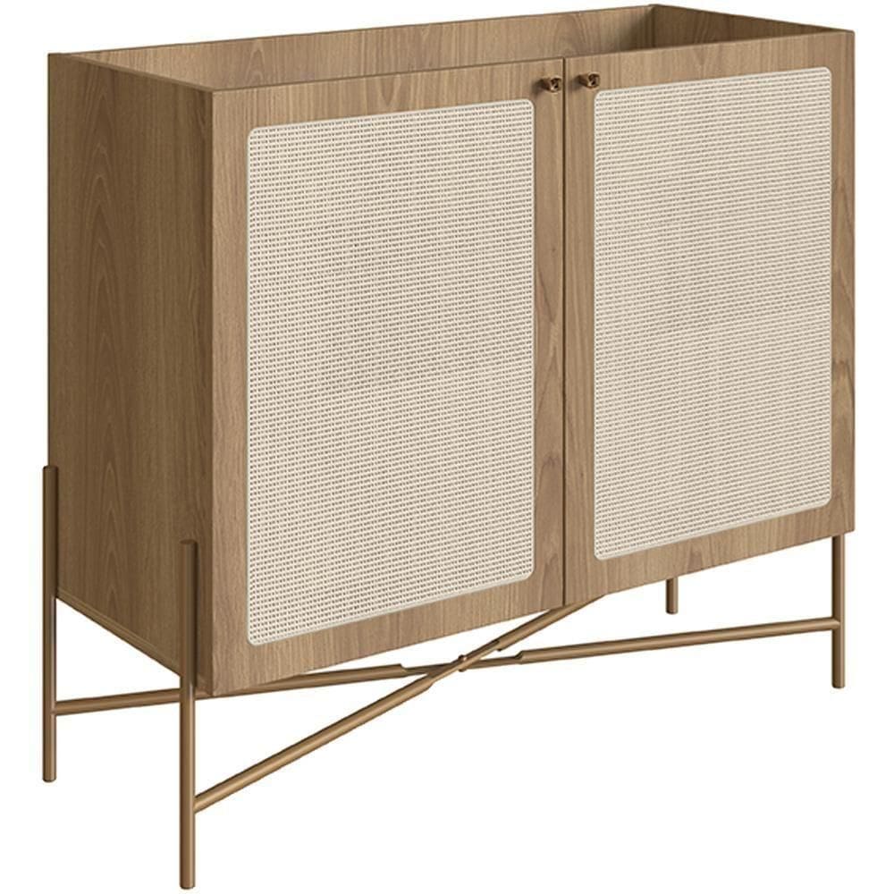 Balcão Aparador Cantinho Do Café Industrial Indy A03 Hanover Dourado